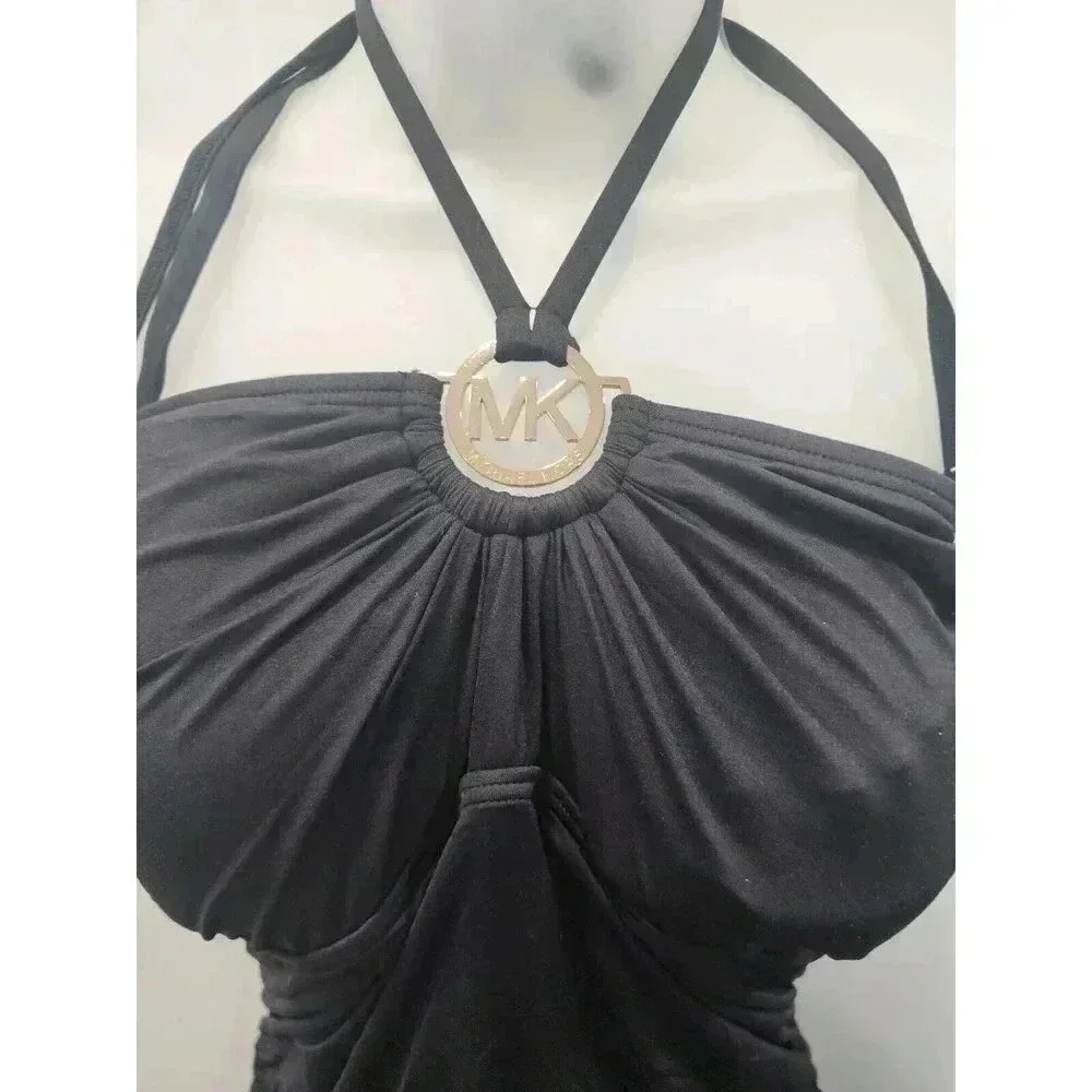 Michael Kors Women's One Piece Swimsuit High Neck Swim Bathing Suit Size 12 - Picture 2 of 5